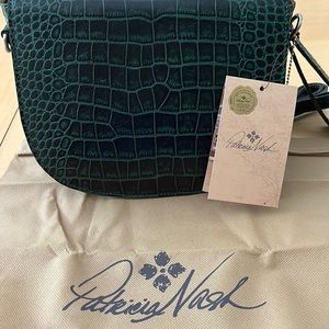 Patricia Nash Distressed Vintage Croc Purse NWT